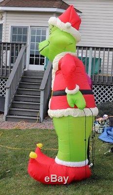 Original Gemmy Grinch 8' Lighted Airblown Inflatable Christmas Yard Blow Up