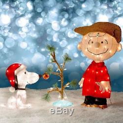 Peanuts Christmas Decorations Led Lighted Charlie Brown Snoopy