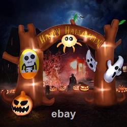 10.5 FT Length Halloween Inflatables, Scary Tree Archway, Halloween Blowups