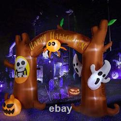 10.5 FT Length Halloween Inflatables, Scary Tree Archway, Halloween Blowups