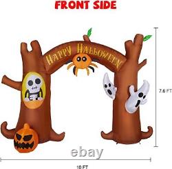 10.5 FT Length Halloween Inflatables, Scary Tree Archway, Halloween Blowups