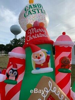 10.5 Ft SANTA'S CANDY CASTLE Christmas Airblown Inflatable