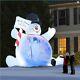 10 Foot Video Projecting Frosty The Snowman Christmas Airblown Inflatable Led