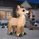 10 Ft Colossal Rudolph Red Nosed Reindeer Airblown Lighted Yard Inflatable
