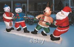 10 Ft SANTA & FRIENDS Airblown Lighted Yard outdoor Christmas decor Inflatable