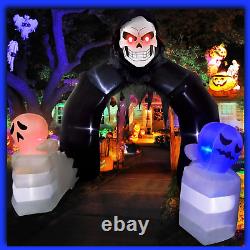 10FT Halloween Inflatable Outdoor Yard Decor Spooky Archway Grim Reaper Ghost