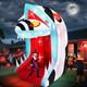 10ft Halloween Inflatable Snake Head Archway With Leds Spooky Outdoor Decoration
