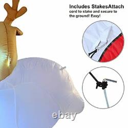 10FT Merry Christmas Inflatable Santa LED Lights Blow Up Outdoor Decorations