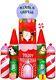 10ft Christmas Inflatables Candy Castle, Blow Up With Led Lights Indoor/outdoor