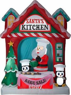 10ft Airblown Santa's Vintage Kitchen Scene Giant Christmas Inflatable
