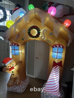 10ft Christmas Inflatable Gingerbread House Archway Cookie House Candycane Decor 10ft Christmas Inflatable Gingerbread House Archway Cookie House Candycane Decor