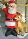 10ft Gemmy Airblown Inflatable Prototype Christmas Rudolph And Santa #36419