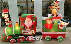 10ft Gemmy Airblown Inflatable Prototype Christmas Santa's Railways Scene #11737