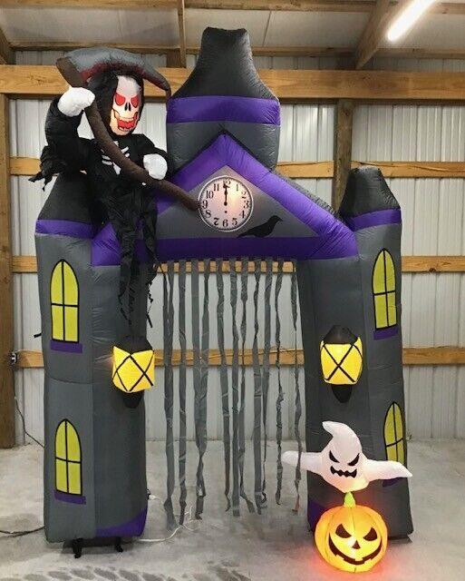10ft Gemmy Airblown Inflatable Prototype Halloween Haunted House Arch #229696