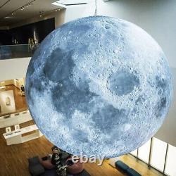 10ft Inflatable Moon Ball With LED Lights Planet Balloon For Event Party Hanging