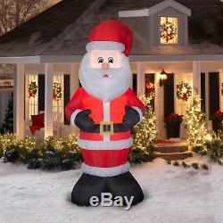 10ft Inflatable Santa Claus Christmas Airblown Yard Holiday Decoration Led Light