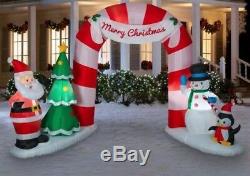 11.5 CANDY CANE ARCHWAY Airblown Lighted Yard Inflatable