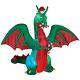 11.5' Dragon With Candy Canes Airblown Christmas Inflatable