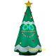 11 Ft Giant Singing Lightsync Christmas Tree Airblown Yard Inflatable Face Moves
