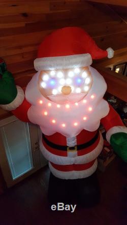 11 FT LIGHTSYNC SINGING SANTA PROTOTYPE Airblown Yard Inflatable MOUTH MOVES