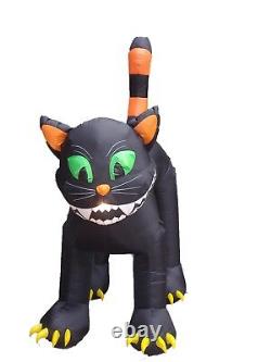 11 Foot Animated Halloween Air Blown Inflatable Yard Decoration Black Cat Decor