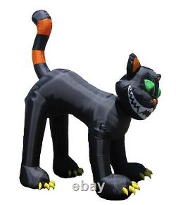 11 Foot Animated Halloween Air Blown Inflatable Yard Decoration Black Cat Decor