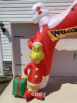 11 Ft Archway Dr. Seuss Grinch Airblown Inflatable Who-Ville Christmas Blow up