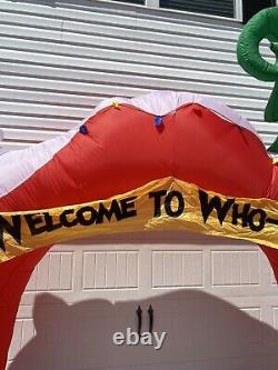 11 Ft Archway Dr. Seuss Grinch Airblown Inflatable Who-Ville Christmas Blow up