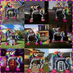 11 Ft Giant Halloween Inflatables Unicorn Arch 11FT Skeleton Unicorn Arch