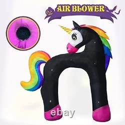 11 Ft Giant Halloween Inflatables Unicorn Arch 11FT Skeleton Unicorn Arch