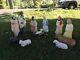 11 Piece Light Up Outdoor Blow Mold Nativity Set Manger Scene