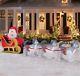 12.5 Ft Long Gemmy Christmas Inflatable Santa And Dogsled Scene, Nib