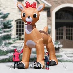 12 Clarice Rudolph Girlfriend Reindeer Airblown Inflatable Christmas Yard Decor