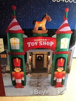 12 FT Archway Santa Toy Shop Soldier Arch way Christmas Airblown Inflatable Yard