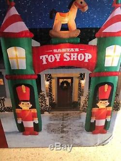 12 FT Archway Santa Toy Shop Soldier Arch way Christmas Airblown Inflatable Yard