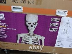 12 FT Foot Giant Skeletons Animated LCD Eyes! UNUSED & In Box