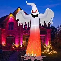 12 FT Halloween Inflatables White Ghost Giant Spooky Outdoor Decorations Blow