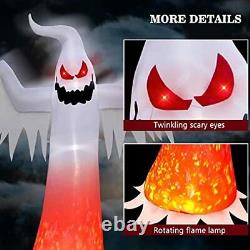 12 FT Halloween Inflatables White Ghost Giant Spooky Outdoor Decorations Blow