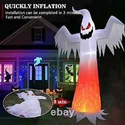 12 FT Halloween Inflatables White Ghost Giant Spooky Outdoor Decorations Blow