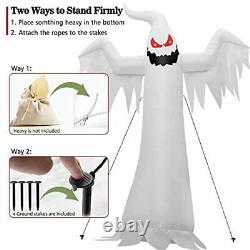 12 FT Halloween Inflatables White Ghost Giant Spooky Outdoor Decorations Blow
