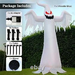 12 FT Halloween Inflatables White Ghost Giant Spooky Outdoor Decorations Blow