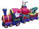 12 Foot Santa North Pole Train Airblown Inflatable Christmas Yard Decoration