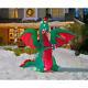 12 Ft Animated Dragon In Santa Hat Christmas Airblownyard Inflatable