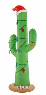12 Ft GIANT CHRISTMAS CACTUS Airblown Lighted Yard Inflatable