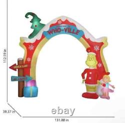 12 Ft Grinch Dr. Suess Who-ville Archway Led Christmas Airblown Inflatable