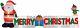 12 Ft. Long Outdoor Inflatable Merry Christmas Sign Withsanta Clause & Elf