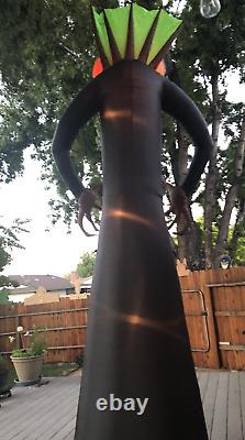 12 ft Pumpkin Reaper inflatable Phantasm- Fire & Ice effect Gemmy Halloween