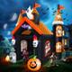 12ft Halloween Inflatable Archway With Led Light, Large Haunted House Inflatabl