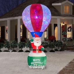 12ft Christmas Santa Hot Air Balloon Airblown Inflatable Kaleidoscopic NIB