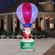 12ft Christmas Santa Hot Air Balloon Airblown Inflatable Kaleidoscopic Nib